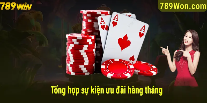 Tổng hợp các sự kiện ưu đãi hàng tháng tại 789win